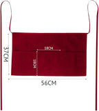 20Tipici®"- Grembiule da Cucina in Vita Personalizzabile con Ricamo 56x37cm - 1 Grembiule da Cameriere Personalizzato con Nome/Frase a 3 Tasche - Unisex(Grembiule in vita)