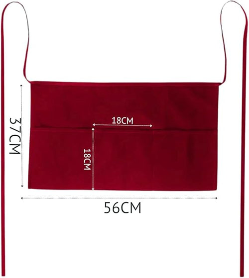 20Tipici®"- Grembiule da Cucina in Vita Personalizzabile con Ricamo 56x37cm - 1 Grembiule da Cameriere Personalizzato con Nome/Frase a 3 Tasche - Unisex(Grembiule in vita)
