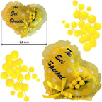 NARAMAKI® Idea Regalo Maestre - Cuscino a Cuore Giallo Appendibile con Scritta Tu Sei Speciale 20cm - Confezione Regalo Donna|Amica|Uomo