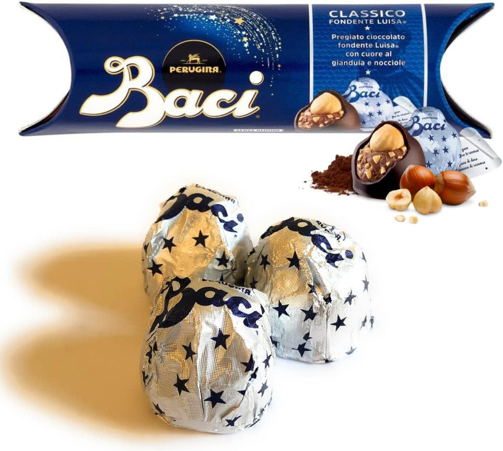 Baci Perugina Regalo Donna - Baci Perugina Classico 37,5gr + Bouquet Mimosa Finta + Bocciolo Rosa Rossa - Regalo Mamma|Amica|Nonna