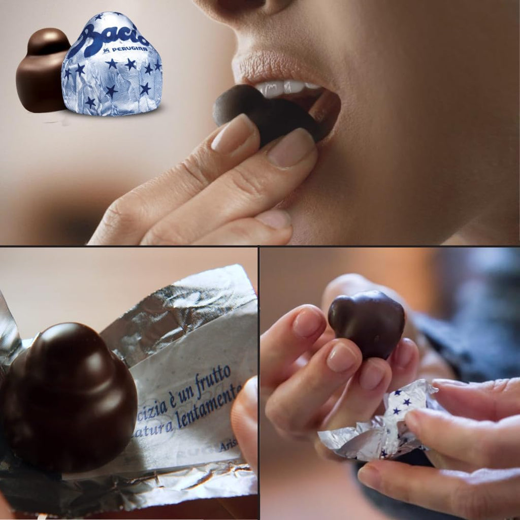 Baci Perugina Idea Regalo Festa della Mamma 2025|Festa del Papà|Pasqua|- Ramo Di Mimose Artificiali + Baci Perugina 37,5g + Peluche Coccinella