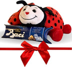 NARAMAKI® Idea Regalo Festa della Mamma 2025 - Peluche Coccinella 20cm + Tubino Baci Perugina 37,5gr - Confezione Regalo (COCCINELLA)
