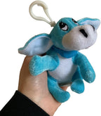 Portachiavi Napoli Regalo Compleanno - Tubino Baci Perugina 37,5gr + Mini Peluche Asino Tremolino 12 cm