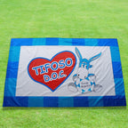 NARAMAKI Bandiera Napoli Forza Ragazzi Tifoso Doc - 90x140cm - Bandiera con Passante per Asta