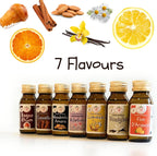 Aroma Naturale per Dolci Pasticceria - 7 Aromi Naturali Per Dolci, Torte e Biscotti - 7 Boccette Da 60ml Ciascuno - Ideale per Biscotti